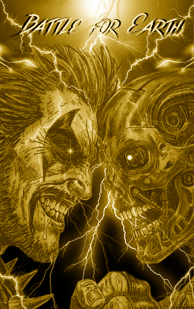 Lobo vs Terminator Battle for Earth (Brett Azar) Artbook (Heroes con exclusive)