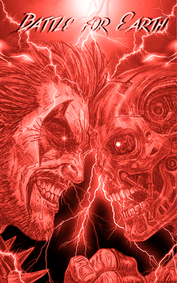 Lobo vs Terminator Battle for Earth (Brett Azar) Artbook (Heroes con exclusive)