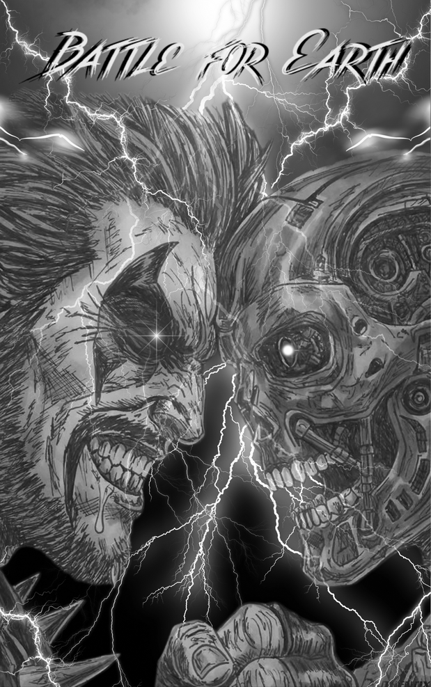 Lobo vs Terminator Battle for Earth (Brett Azar) Artbook (Heroes con exclusive)